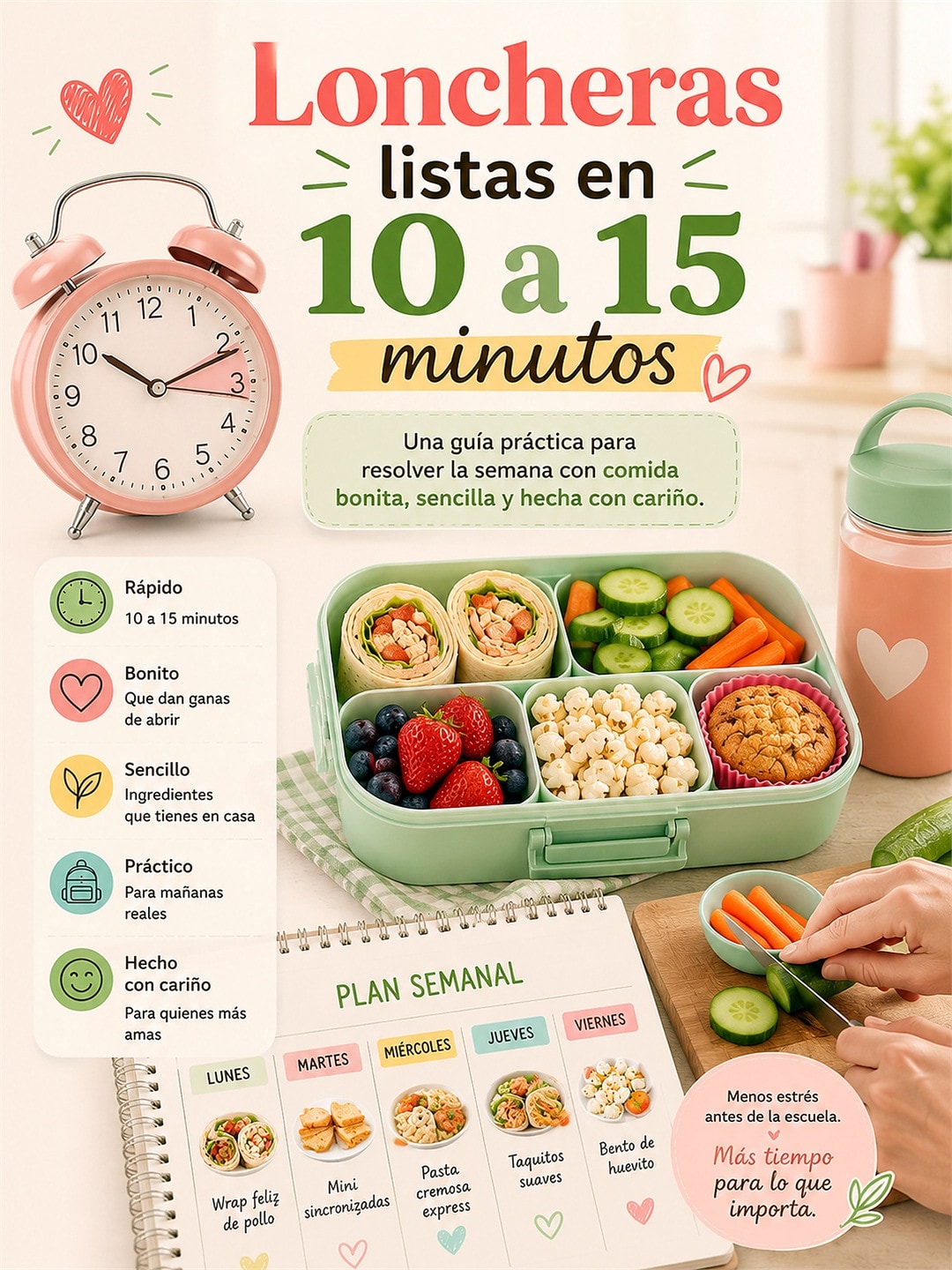 Listas en 10 a 15 min: Opciones simples para copiar