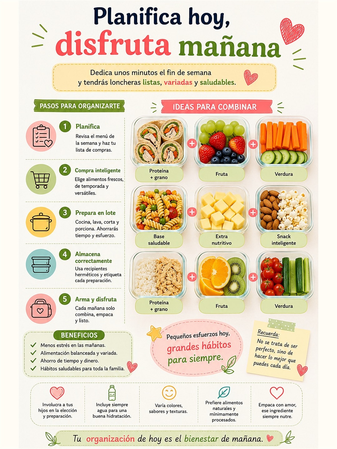 Menú visual: Organiza sin pensar de más